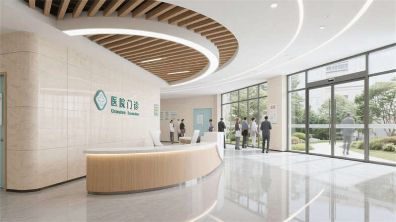 療愈綠洲，光影共生——合肥6000平醫院裝修設計效果圖